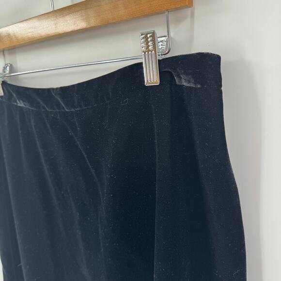 J. Crew Womens Black Maxi Skirt Velvet Soft Classic Elegant Size 10 - Picture 6 of 7